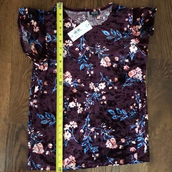 🎊HOST PICK🎊a.n.a Velvet Ruffle Tee - Picture 2 of 6